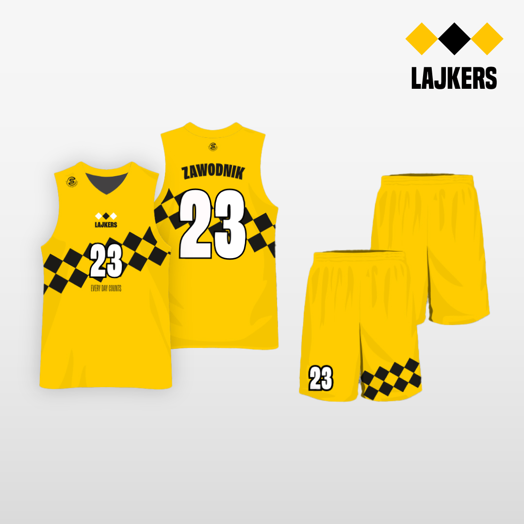 Strój Lajkersowy żółty sezon 2025/26